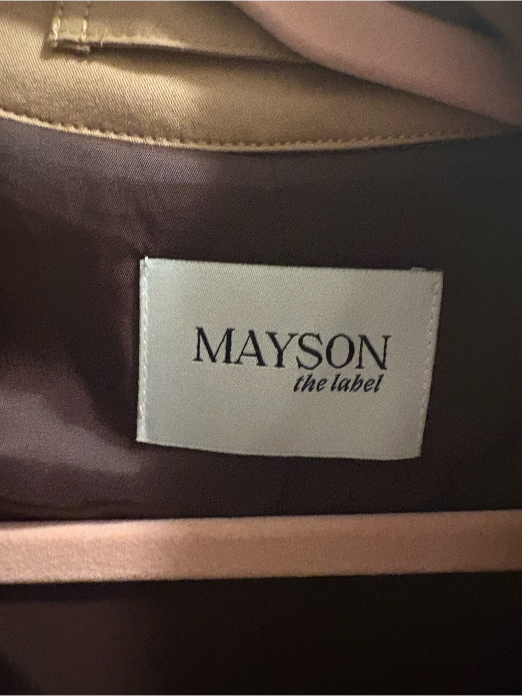 Nwot Mayson The Label Classic Camel Gabardine Trench Coat *Discontinued* — image 2 of 8